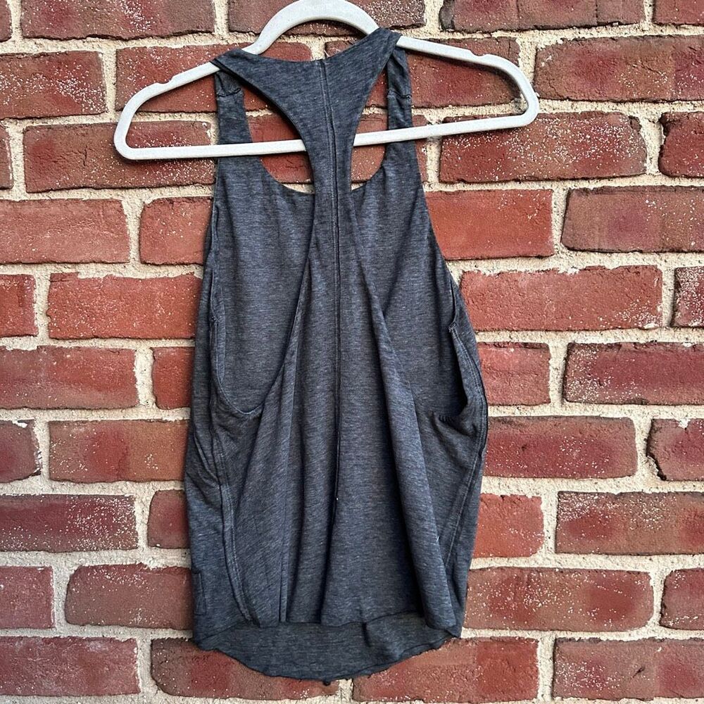Free People FP Movement Exhale Racerback Active Tank Gray XS NEW - Picture 9 of 11